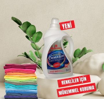 Worldchem Bitkisel Renkliler İçin Sıvı Çamaşır Deterjanı 2LT