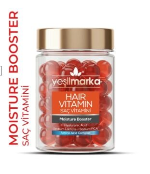 Yeşilmarka Saç Vitamini - Moisture Booster (30 Kapsül) 15 ml