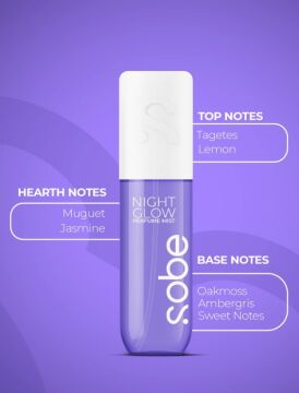 Sobe Parfüm Mist – Night Glow | Zarif ve Büyüleyici Bir Çiçek Bahçesi 100 ml