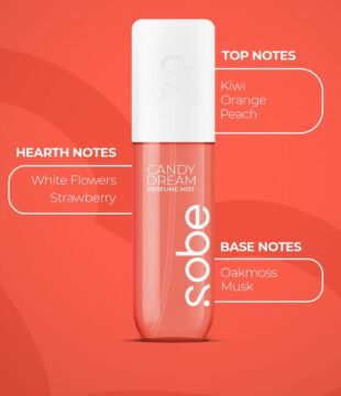 Sobe Parfüm Mist - Candy Dream | Doğal Tazelik ve Zarafetin Buluşması 100 ml