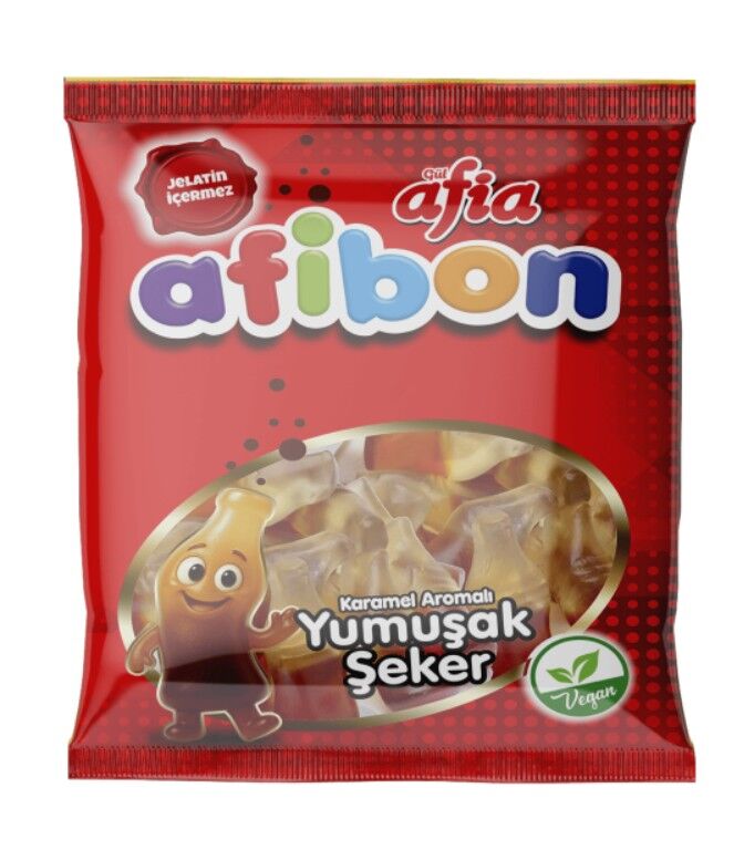 Afia Afibon Karamel Aromalı Yumuşak Şeker 80 Gr
