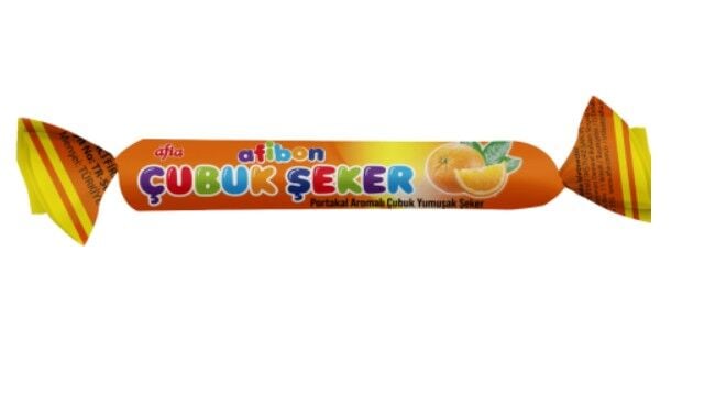 Afia Afibon Portakallı Çubuk Şeker 6,7 Gr