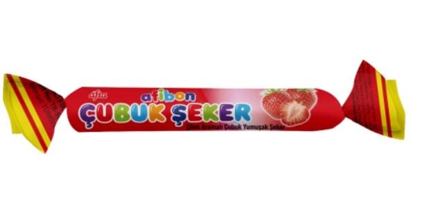 Afia Afibon Çilekli Çubuk Şeker 6,7 Gr