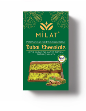 Milat Meşhur Antep Fıstıklı Dubai Çikolatası 60 g