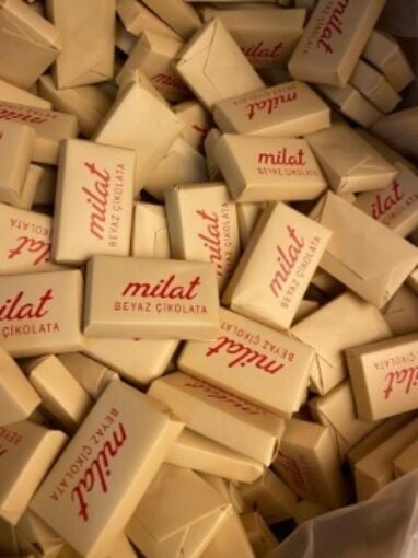 Milat Napoliten Dökme Fildişi Çikolata 250 g