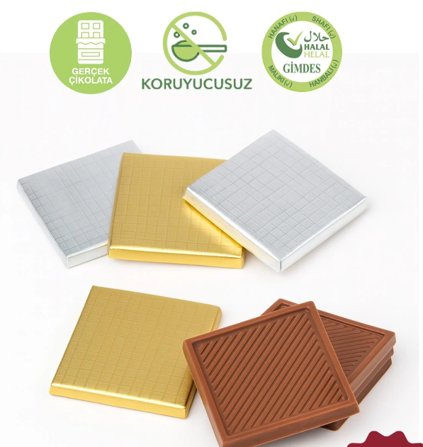 Milat Altın/Gümüş Sargılı Sütlü Madlen Çikolata 250gr