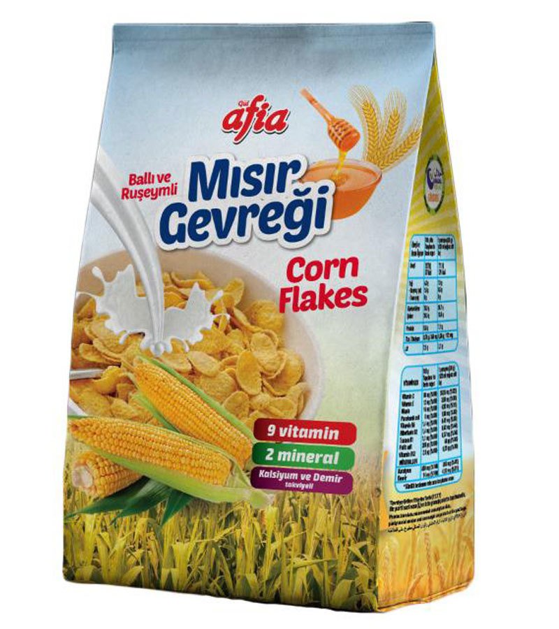 Mısır Gevreği Ballı Ruşeymli Afia 450 gr