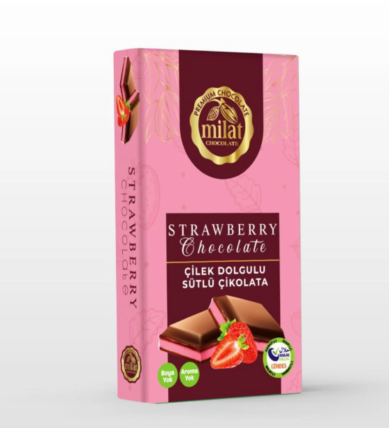 Milat Çilek Dolgulu Çikolata 60 g